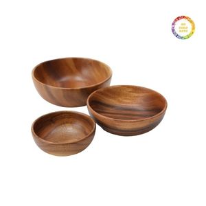 Bol en bois haut de gamme fabriqué à partir de bois naturel OEM Logo personnalisé Fourniture en gros d'ustensiles de cuisine en bois d'usine du Vietnam - Product Image 6