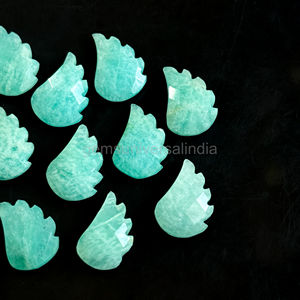 หินอเมซอนธรรมชาติแกะสลักด้วยมือสำหรับทำเครื่องประดับขนาด11x15มม. อเมซอนไนท์อัญมณีหลวมแกะสลักลูกปัดโดยผู้ผลิตจำนวนมาก - Product Image 5