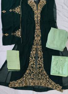 Novedad especial para adultos, último mes de Eid y Ramzan, vestido largo con conjunto Dupatta a juego en tamaño y color disponibles - Product Image 6