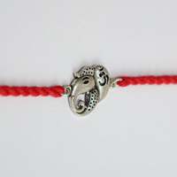 Pulsera Rakhi de Plata 92.5 con Ganesh Ji, Acabado Oxidado, 9 Pulgadas, Joyería Religiosa Unisex