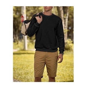 New Collection Stylish Long Sleeve Round Neck Shoulder Slope Solid Color Comfortable Plus Size Men's Sweatshirt From Bangladesh - Product Image 3