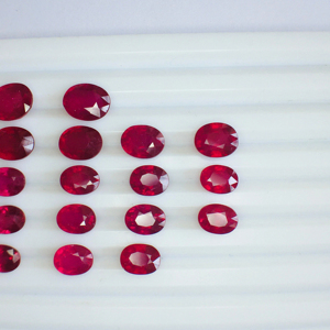 Piedra preciosa de rubí tratada con calor Natural de calidad AAA, piezas hermosas únicas, joyería con excelente Color rojo y certificado IGI - Product Image 3