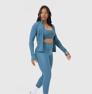 Manufacturer Gym Clothes <strong>Custom</strong> Logo <strong>Running</strong> Quick <strong>Dry</strong> Zipper <strong>Jacket</strong> Long Sleeves Tight Sports Women's Yoga Fitness <strong>Jacket</strong>
