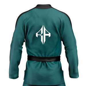 100% Material de algodón de ATLANTIC Jiujitsu Uniformes Impresión personalizada Manga larga de alta calidad para unisex - Product Image 6