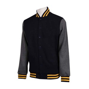 Varsity Jacket Mangas largas con puños acanalados Letterman College jacket College Baseball jacket para hombres - Product Image 2