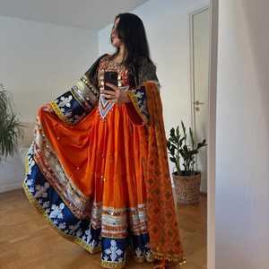 ชุดเดรส100% ชนเผ่าอัฟกันของผู้หญิงชุดเดรสเจ้าสาวผ้าลูกไม้สำหรับงานแต่งงานของผู้หญิงเสื้อผ้าของผู้หญิงจากอัฟกานิสถาน - Product Image 2