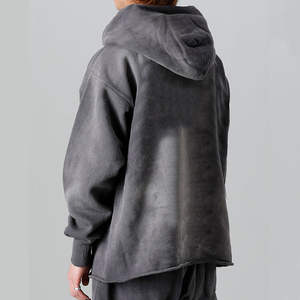Venta caliente ÁCIDO LAVADO Sólido Diseño vintage Ropa de calle Sudaderas con capucha para hombres Suministro directo de fábrica Fabricante personalizado Sudaderas con capucha para hombres 2025 - Product Image 5