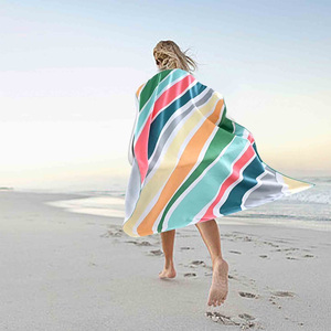 Serviettes de piscine et de plage imprimées drap de bain en coton doux surdimensionné séchage rapide léger voyage vacances Spa Resort serviette extérieure - Product Image 2