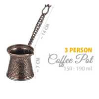Cafetière turque Moka, machine à expresso pour cuisinière à Induction, cafetière de Camping, chauffe-café grec arabe, poignée en laiton Cezve