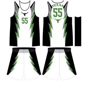 Uniformes de Baloncesto Personalizados al por Mayor, Camisetas de Baloncesto Transpirables de Secado Rápido, 100% Poliéster, sin Mangas, de Alta Calidad - Product Image 3