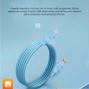 สาย USB Type-C สำหรับถ่ายโอนข้อมูลและชาร์จเร็ว ดีไซน์น่ารัก - คละสี - Product Image 5