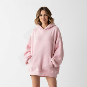 Sudadera con Capucha Extra Grande para Mujer, Corte Holgado, Tejido Grueso, Logotipo Personalizado, Fabricación OEM, Venta al Por Mayor para Marcas - Product Image 1