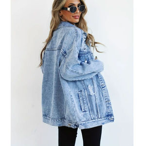 Venta Directa de Fábrica - Chaquetas Vaqueras Transpirables de Moda para Mujer, Mejor Precio, Chaqueta Vaquera de Punto con Relleno de Algodón, Tela de Lona - Product Image 3