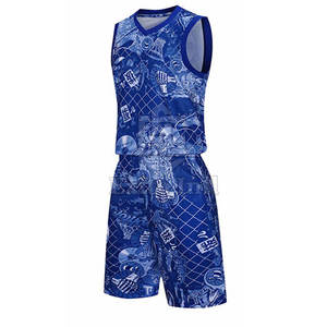 Uniforme de jeu de basket-ball pour hommes garçons jeunesse ensemble de vêtements d'équipe maillot et short sans manches personnalisés - Product Image 2