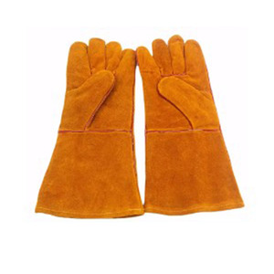 Guantes de soldadura de cuero de fibra de papel de aluminio resistente al calor extremo guantes de extinción de incendios de seguridad industrial impermeables - Product Image 5