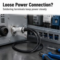 Konektor Soket Daya Penerbangan WS16 untuk Pemasangan Solder 2-10 Pin Kabel Harness Kustom untuk Aplikasi Daya