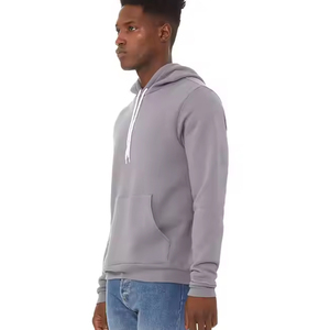 เสื้อฮู้ดดี้ผู้ชายผ้าฝ้ายเฟรนช์เทอร์รี่ 100% หนานุ่ม ทรงโอเวอร์ไซส์ ไหล่ตก สไตล์สตรีทแวร์ แบบเรียบไม่มีลาย สำหรับผู้ชาย - Product Image 2