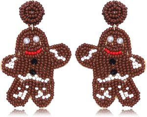 Pendientes de cuentas 100% hechos a mano, pendientes bordados de alta calidad, venta al por mayor, tamaño personalizado, joyería de moda bordada a mano - Product Image 1