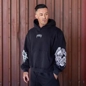 Conjunto Deportivo Personalizado para Hombre, Sudadera con Capucha y Pantalones de Chándal de Forro Polar, Hecho de 100% Algodón Ecológico, Corte Holgado - Product Image 3