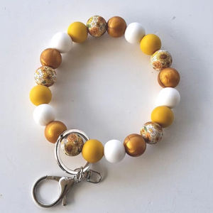 Llavero de piedra cónica, llavero de cuentas de piedras preciosas de cristal curativo, llavero de cristal, accesorio de bolsa, regalo para mamá/amigo-YF2212 - Product Image 1