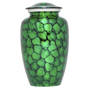 โกศบรรจุอัฐิสำหรับผู้ใหญ่ ขนาด 10 นิ้ว ทำด้วยมือ ลายอลูมิเนียมสีเงิน สไตล์ยุโรปอเมริกัน เป็นมิตรกับสิ่งแวดล้อม ทนทาน ความจุ 220 คิวบิก - Product Image 2