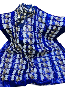 Bazin Rich Satin <b>Fabric</b> Embroidered Jacquard Woven Breathable Wedding Dress Lace - Product Image 4