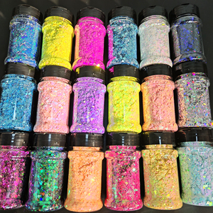 Xucai olografico Glitter in polvere pigmentato Glitter sfuso in polvere per capelli Nail Art decorazione polvere olografica Glitter - Product Image 1