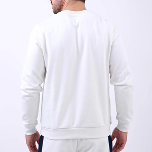 Sudadera de cuello redondo personalizada para hombre, Jersey de algodón francés de felpa de peso pesado de alta calidad, pantalla de espuma 3D, mezcla de algodón esponjoso - Product Image 2