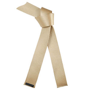 Custom golden <b>shade</b> judo karate belts for martial arts uniforms strong double-layer cotton suitable for tournaments & practice - Product Image 1