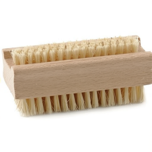 Wooden Hand Wash <b>Brush</b> Double-Sided with Natural Fiber - Product Image 3
