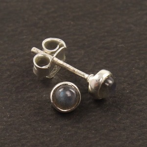 Labradorite Gemstone <b>Earrings</b> 925 Solid Sterling Silver Round Shape <b>Earrings</b> for Women Girls <b>Dangle</b> <b>Earrings</b> Silver Jewellery - Product Image 2