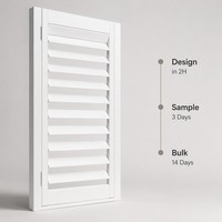 Fabricant de volets de fenêtre sur mesure en bois et PVC de qualité supérieure, usine OEM
