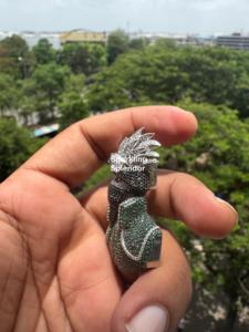 Colgante de Máscara Facial Personalizada IcedOut para Hombre, Plata 925, Joyería Fina Hip Hop, Colgantes y Dijes para Él, Diamante Moissanita - Product Image 6