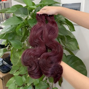 Super doble colores onda suelta estilos rizados Remy grado virgen vietnamita extensiones de cabello humano atado a mano trama Funmi estilo hinchable - Product Image 6