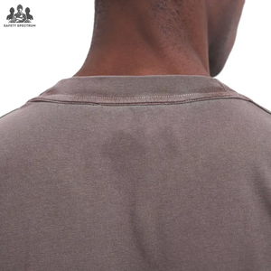 T-shirt pour homme en denim délavé en gros |   T-shirt en tricot 100% coton vintage streetwear |   Logo personnalisé OEM, écologique, séchage rapide - Product Image 5