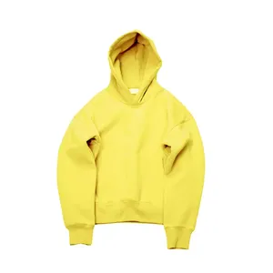 Sweat à capuche personnalisable 400gsm vierge surdimensionné pour homme Sweat à capuche unisexe noir avec impression numérique pour l'automne - Product Image 5