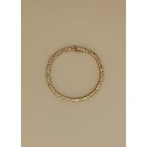 Vintage 10k <b>Gold</b> Fashion Tennis Bracelet Elegant Vintage Style <b>Gold</b> Bracelet - Product Image 1