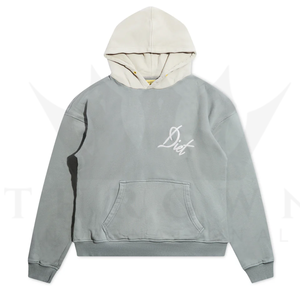 เสื้อฮู้ดดี้ผู้หญิง ผ้าฝ้าย 100% วินเทจ 450 GSM ซิปหน้า ปักโลโก้ สีพื้น คุณภาพสูง กันลม เสื้อสเวตเชิ้ตทรงโอเวอร์ไซส์ - Product Image 5