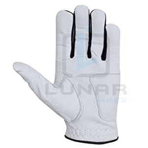 Adjustable Wrist Strap Cabretta Leather <b>Gloves</b> <b>Moisture</b> Reduction Moveable Fingers Stretchy Palm Golf <b>Gloves</b> With Customization - Product Image 3