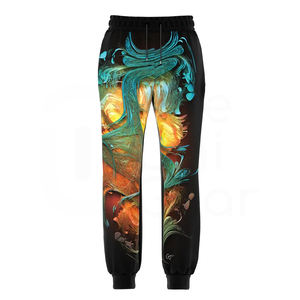 Top personalizado impreso hombres gimnasio Fitness pantalones ligeros 100% algodón Casual recto curvo rayas medio ecológico transpirable - Product Image 1