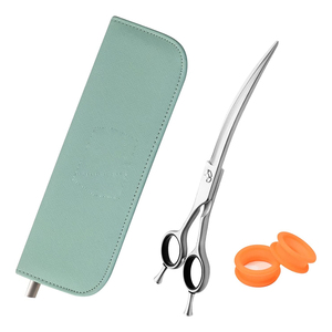 Silencieux allemand acier ciseaux de toilettage pour animaux de compagnie avec Double sonnerie repos ciseaux de toilettage de cheveux lame tranchante incurvée meilleur - Product Image 3