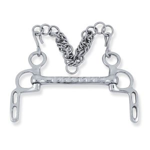 Mors de cheval Baucher à plusieurs maillons, branches courbées, acier inoxydable argenté, instrument vétérinaire pour les grossistes équitation - Product Image 6