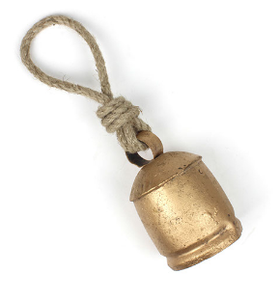 Cloche de vache aspect antique sur mesure carillons en laiton jardin extérieur décor de ferme cloches d'harmonie avec bois pour cadeaux sur le thème de l'anime - Product Image 2