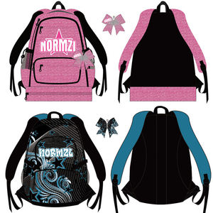 Custom Kids <b>Glitter</b> Cheer <b>Bag</b> Unisex Sports Travel Sparkle Backpack with Anti-theft Zipper Closure Fashion Polyester Lining - Product Image 5