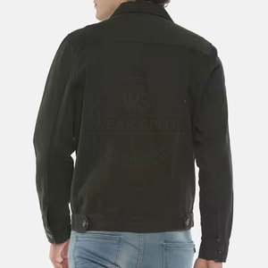 Veste en jean pour homme, couleur unie, décontractée, streetwear, nouvelle mode, confortable, veste d'hiver pour homme, par Wearspot International - Product Image 2