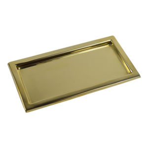 Plateau de Service Rectangulaire Finition Or de Forme Ustensiles de Table Ustensiles de Cuisine Design Élégant Créatif Fait à la Main au Meilleur Prix - Product Image 3