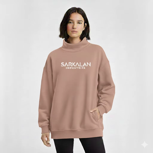 Sweat à capuche oversize imprimé à paillettes pour femme, décontracté, pull doux et chaud, coupe ample, vêtements de rue d'hiver - Product Image 1