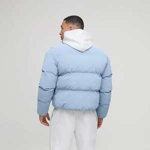 Zip Up Unique Color Lightweight Fabric High Filling Wholesale Winter Padded Puffer Windbreaker <b>Long</b> Sleeve <b>Jackets</b> <b>Men</b> - Product Image 1