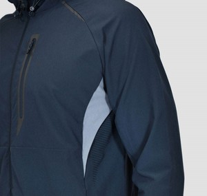 El mejor precio, chándal cortavientos transpirable personalizado para hombre, para uso al aire libre, patrón sólido con logotipo frontal, el mejor diseño para hombre - Product Image 3