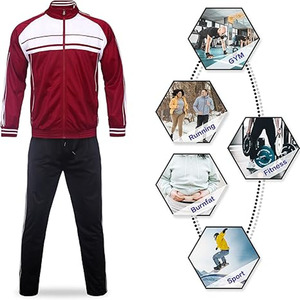 Conjunto de chándal para hombre con logotipo personalizado Zipup Jacket con paneles laterales al por mayor | Chándal cortavientos de nailon en blanco - Product Image 3
